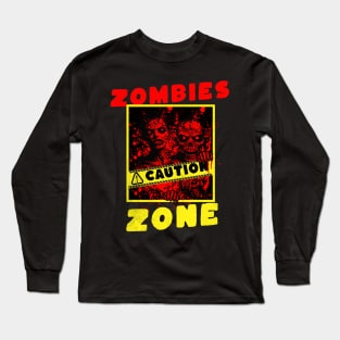 Crimson Terror: Zombies Zone Long Sleeve T-Shirt